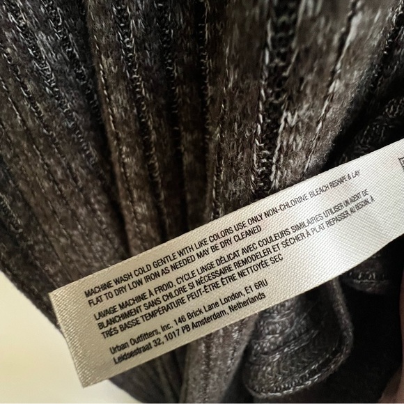 Anthropologie Daily Practice Barre Midi V-neck Rib Knit Sweater Dress Hipster - Picture 10 of 16